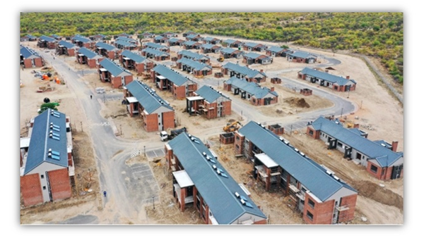 220-Unit Border Staff Village Construction Nears Completion. . . Project 1 Month Ahead Of Schedule